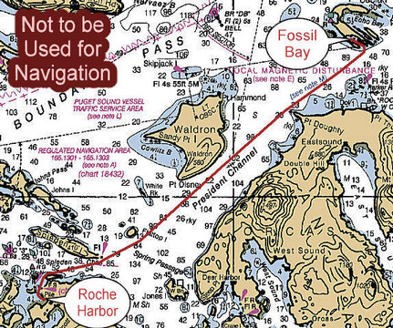 Sucia Island to Roche Harbor, 14.4 nm, 2:03