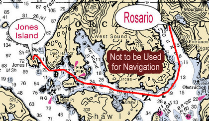 Jones Island to Rosario, 11.4 nm